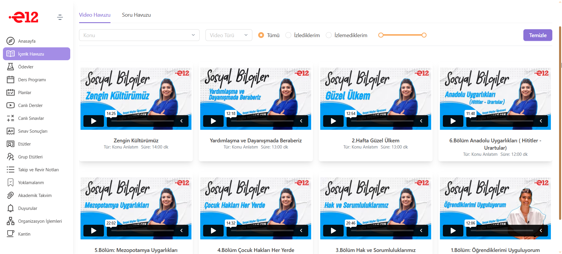 E12 Sosyal Bilgiler 5. Sınıf panel içi görsel